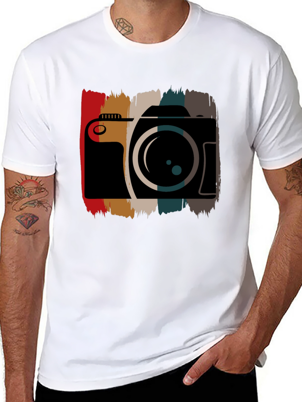 Retro Camera Graphic Tee - Photographer Style
