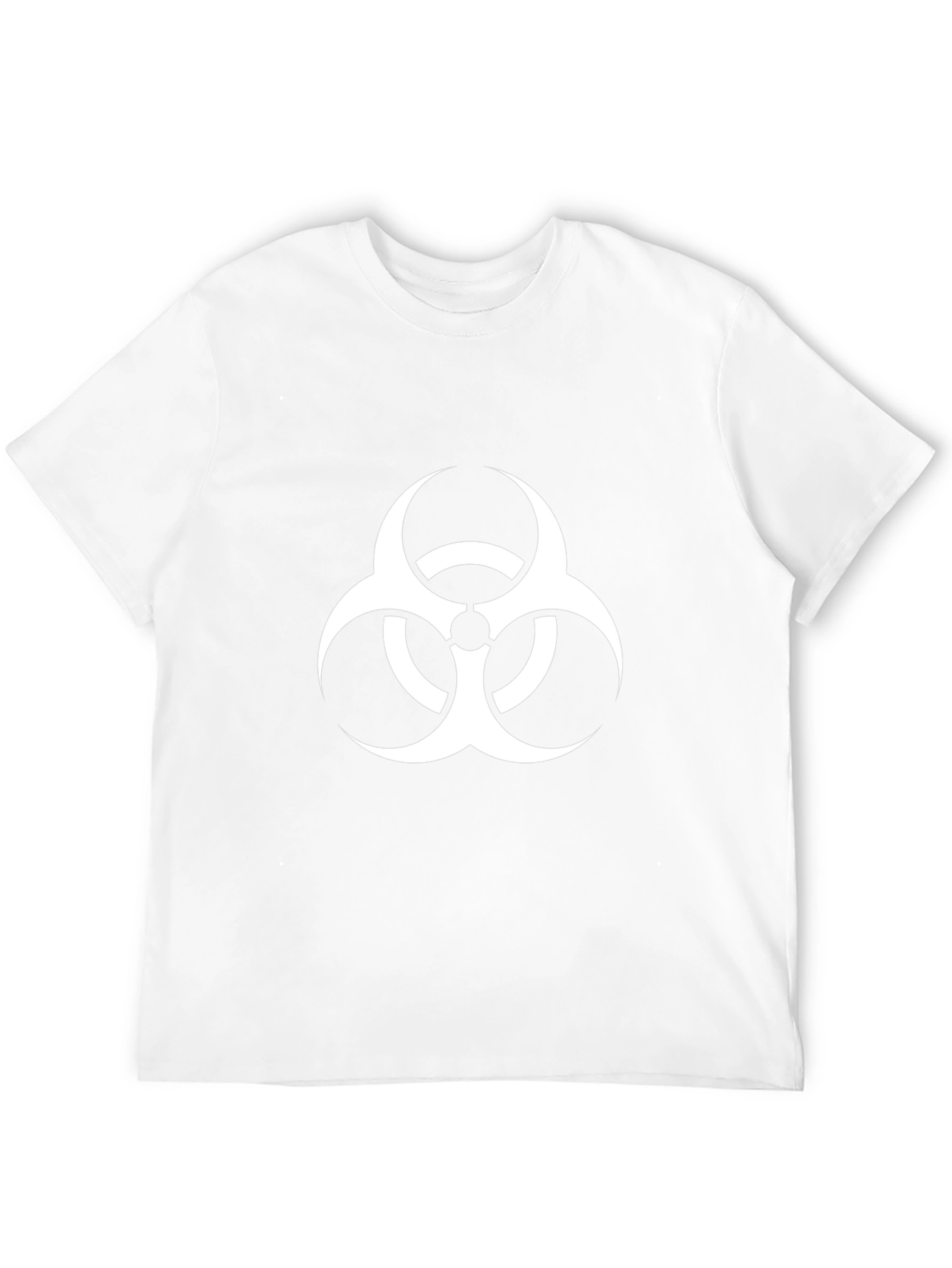 Biohazard Symbol Graphic Tee - Casual Style