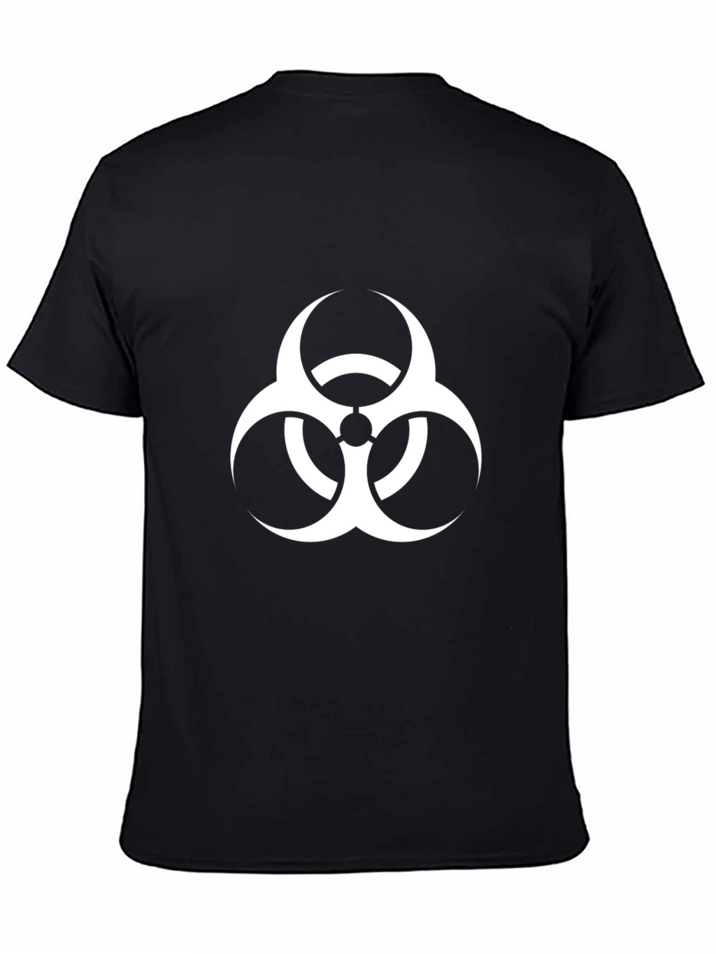 Biohazard Symbol Graphic Tee - Casual Style