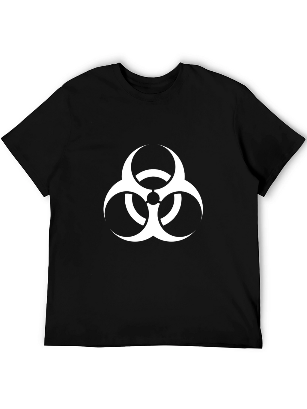 Biohazard Symbol Graphic Tee - Casual Style