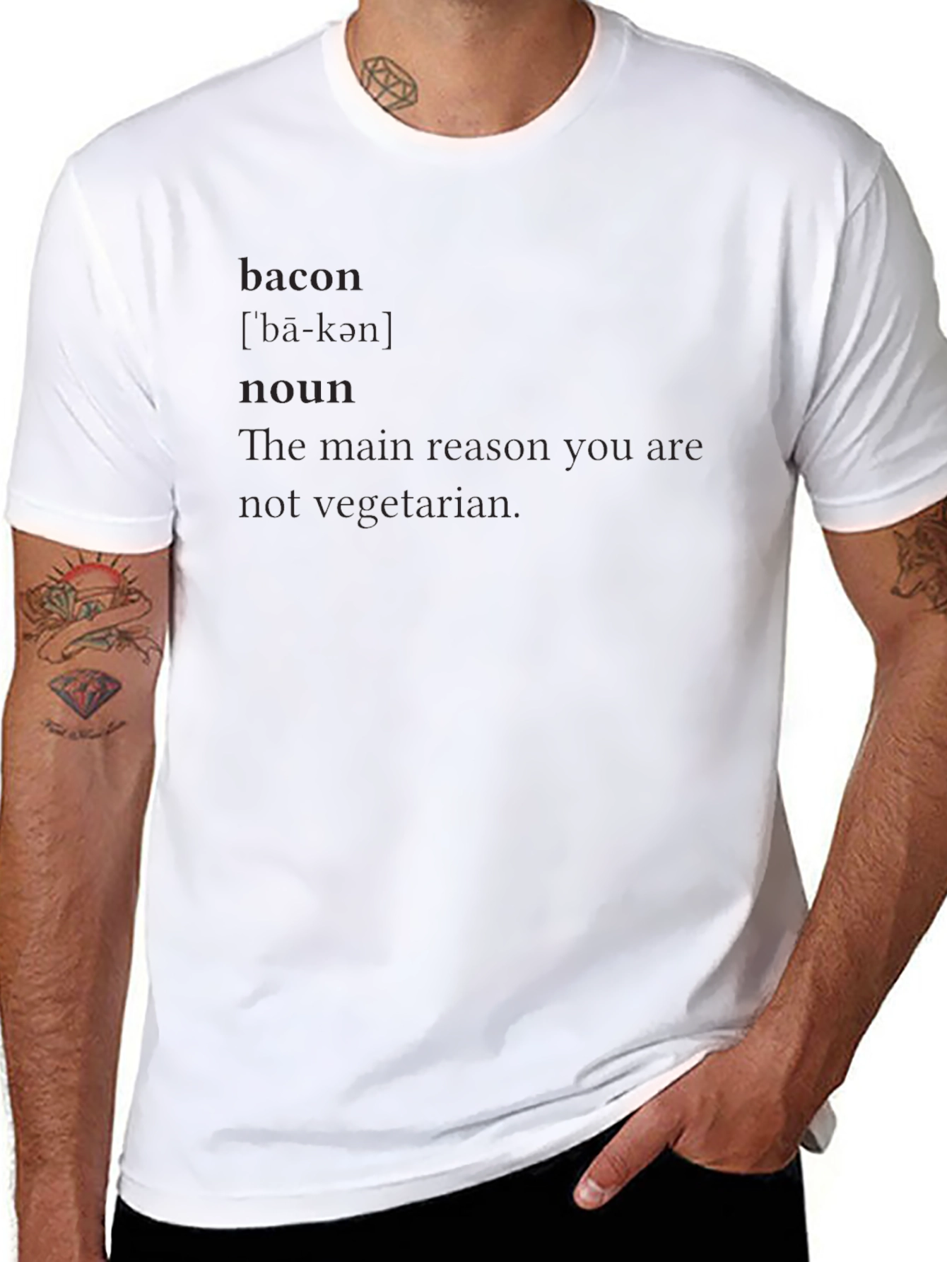 Bacon Definition T-Shirt - Funny Novelty Tee
