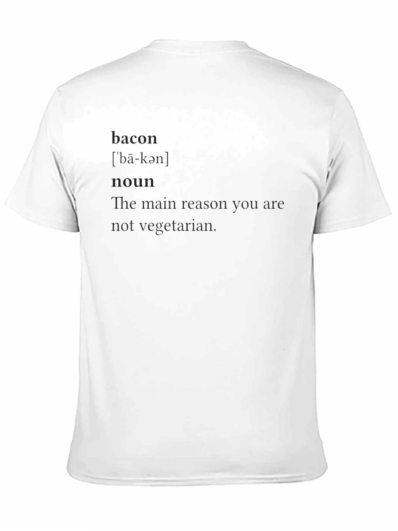 Bacon Definition T-Shirt - Funny Novelty Tee