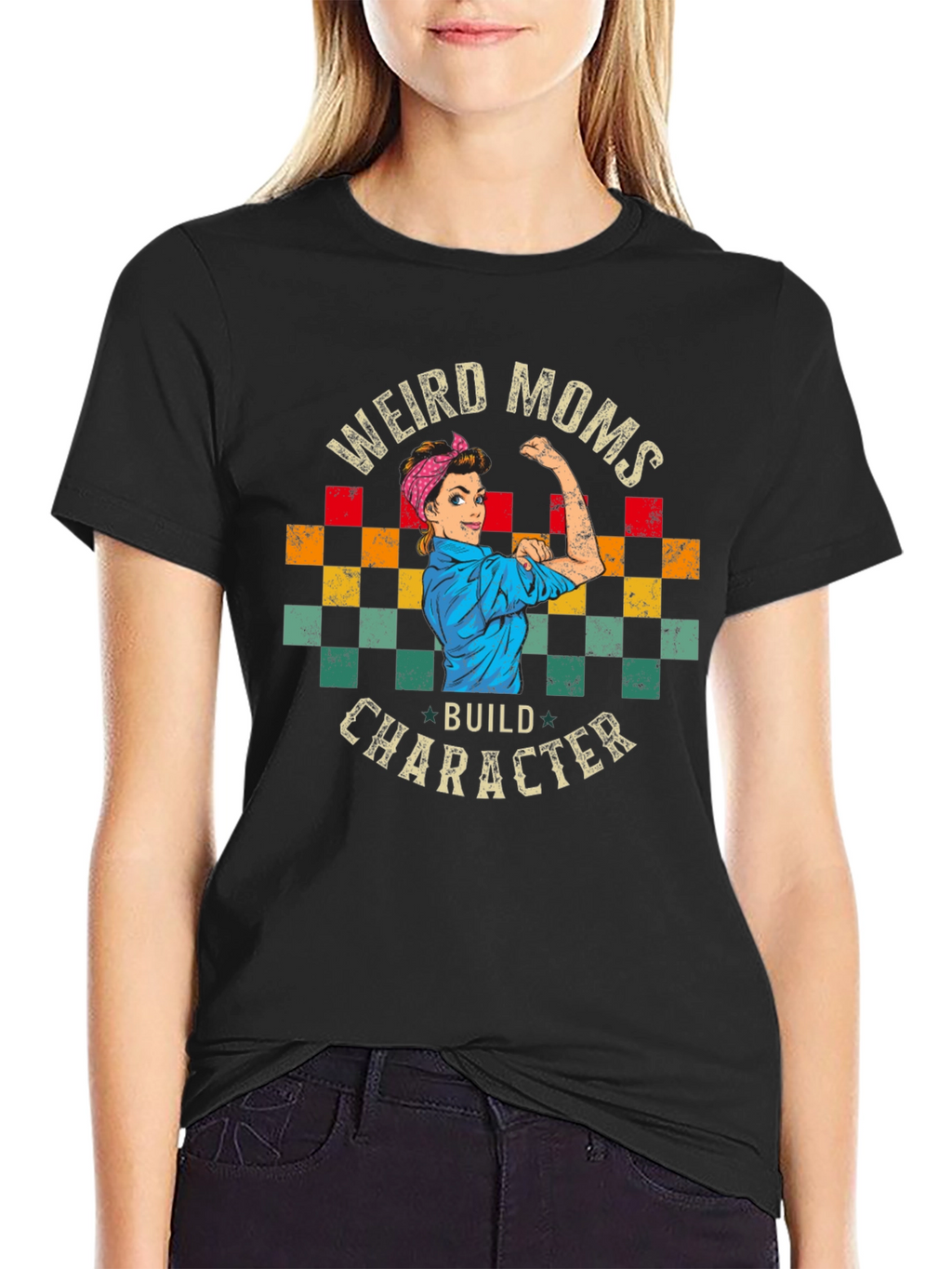 Weird Moms Build Character Graphic Tee - Unisex