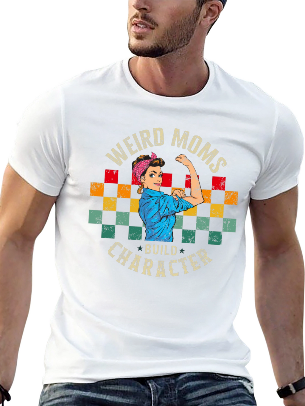 Weird Moms Build Character Graphic Tee - Unisex