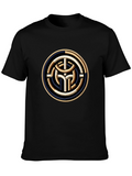Circular Celtic Knot Design T-Shirt - Black