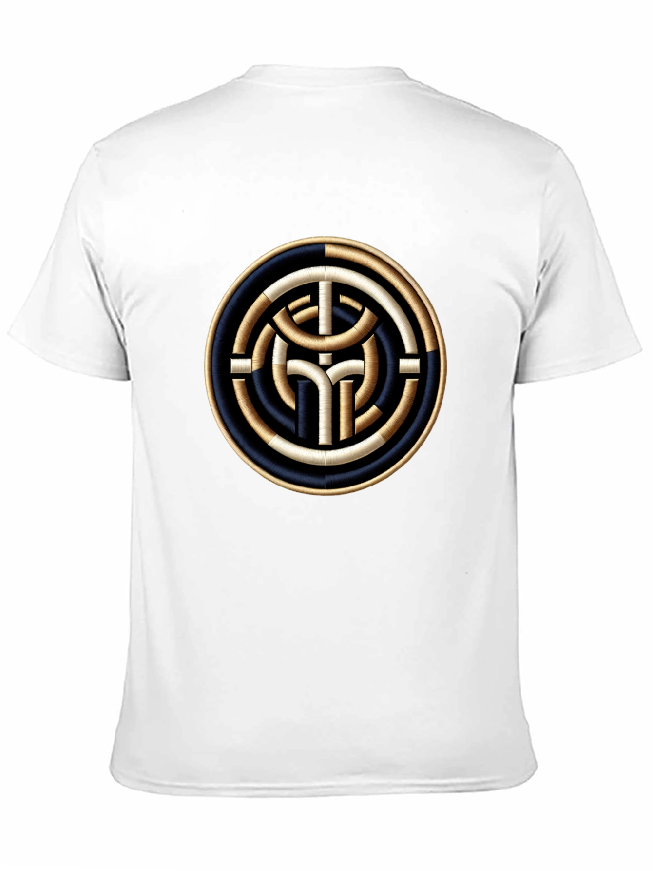 Circular Celtic Knot Design T-Shirt - Black