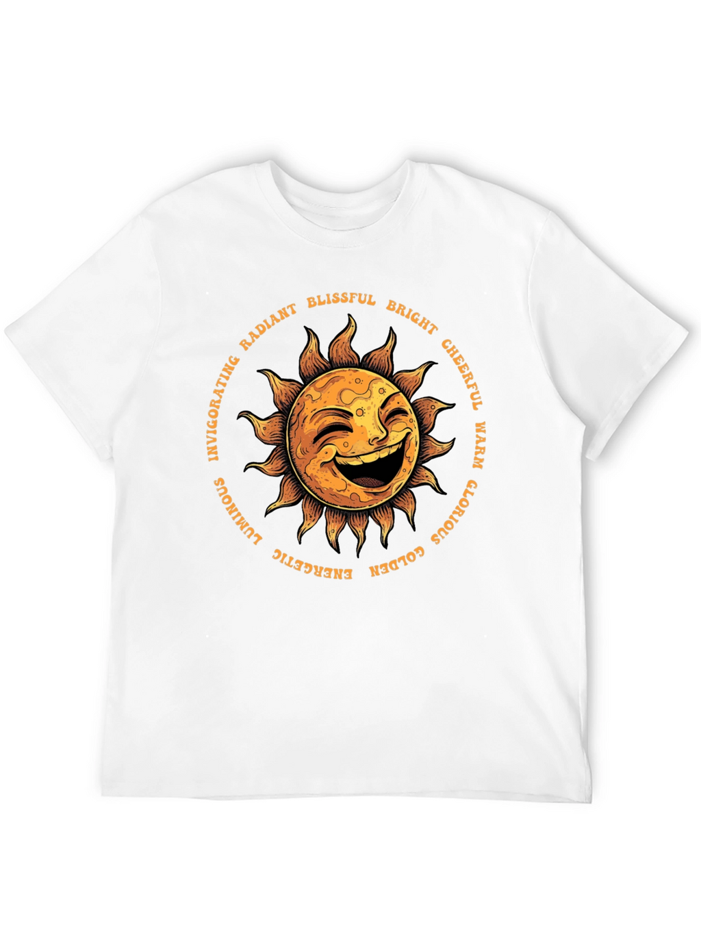 Smiling Sun Graphic T-Shirt - Black