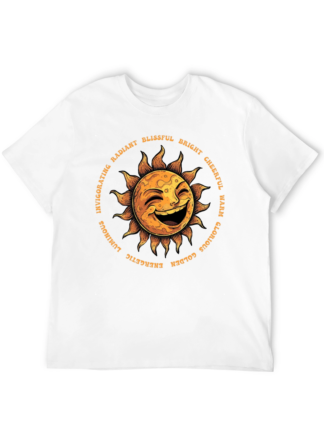 Smiling Sun Graphic T-Shirt - Black
