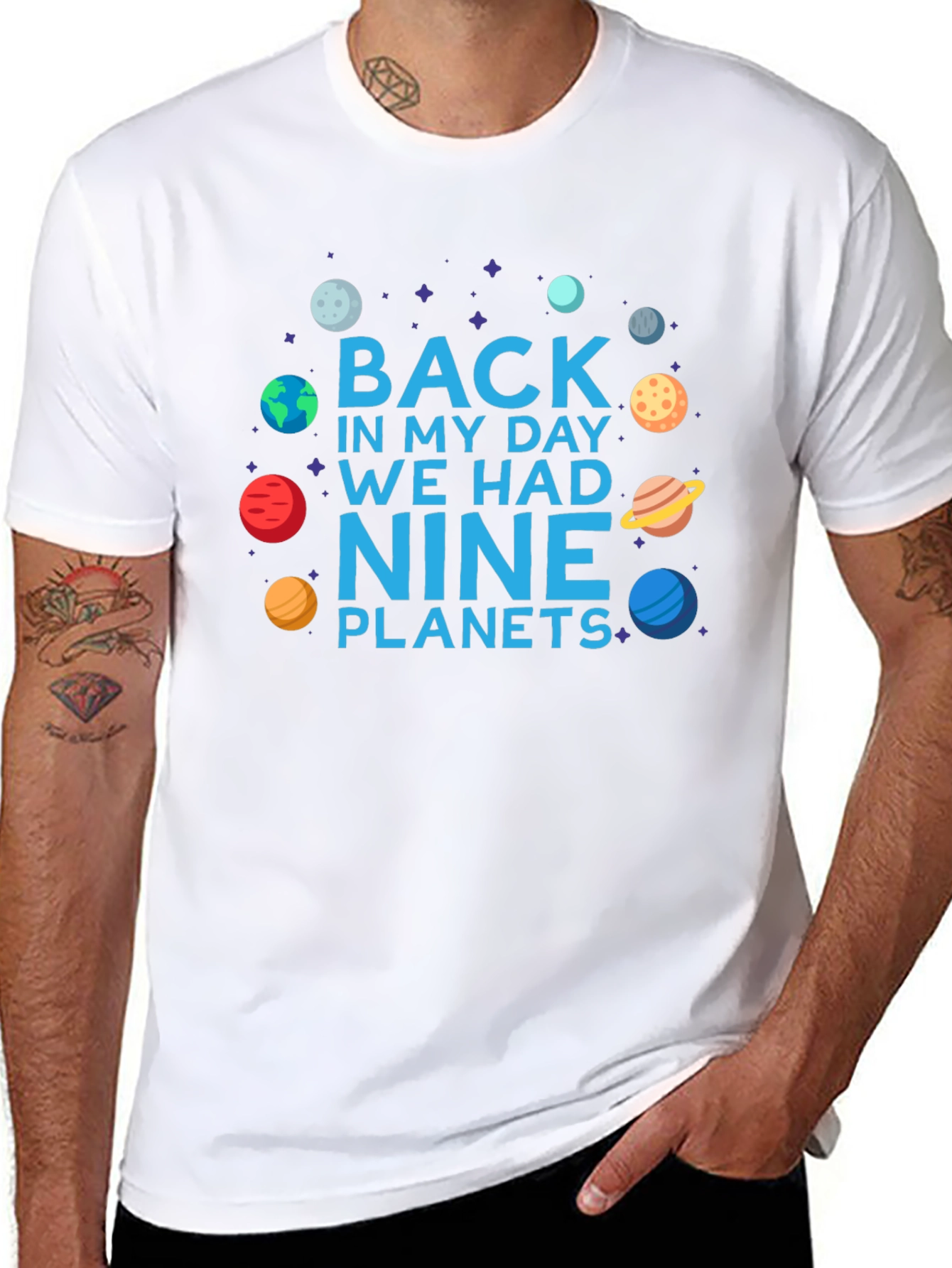 Back in My Day Nine Planets T-Shirt