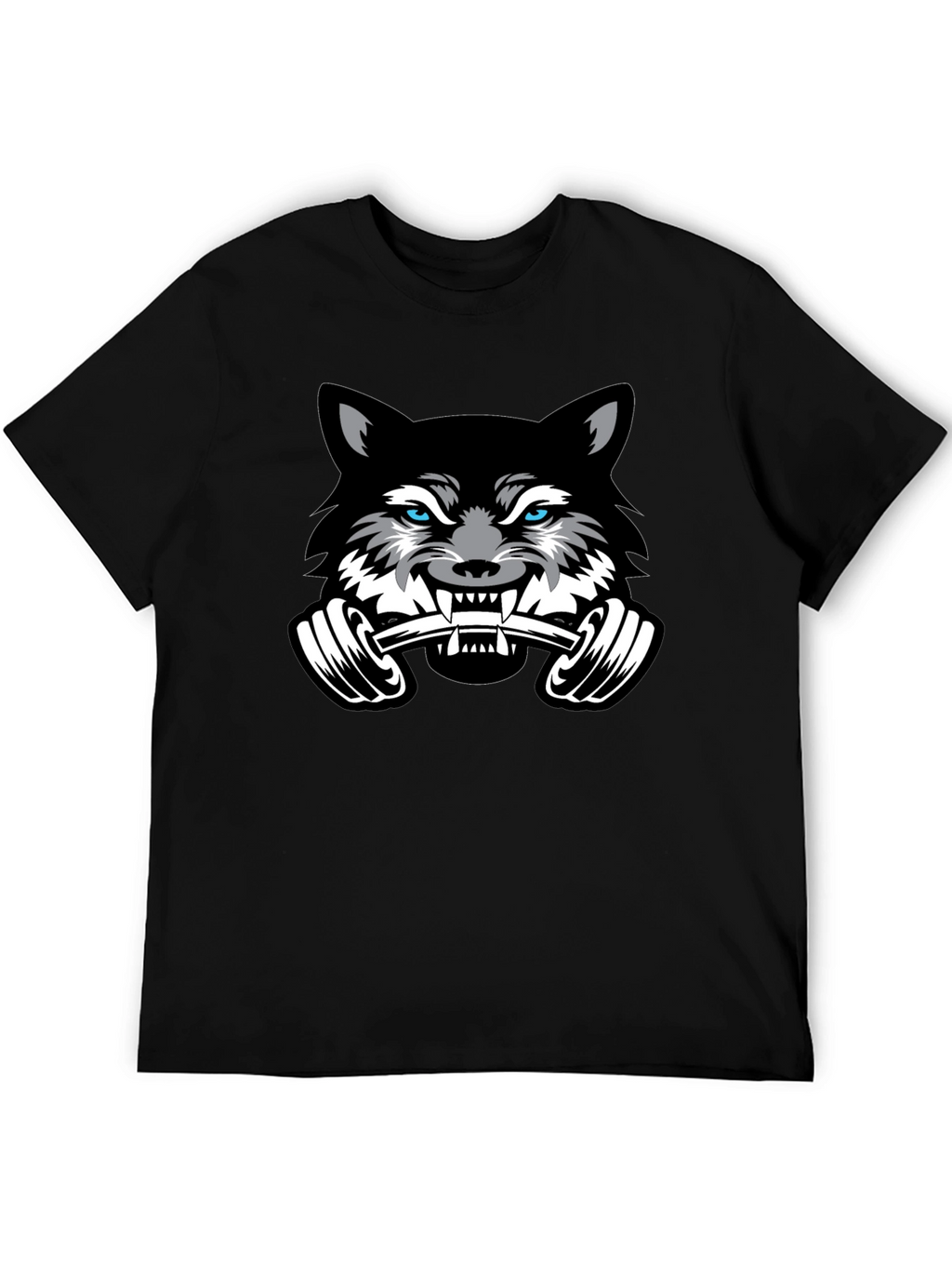 Wolf Gym T-Shirt - Black - Weightlifting Beast