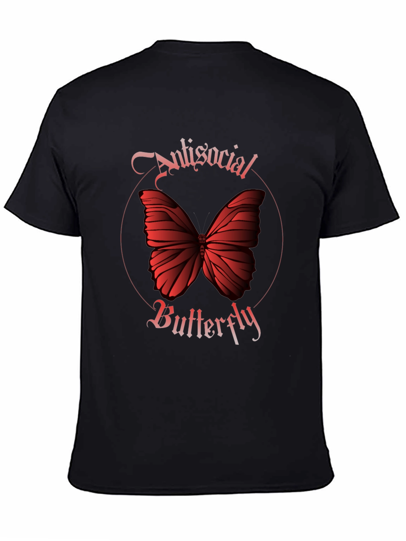 Antisocial Butterfly Graphic Tee - Black