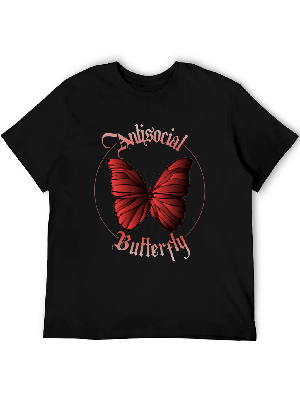 Antisocial Butterfly Graphic Tee - Black