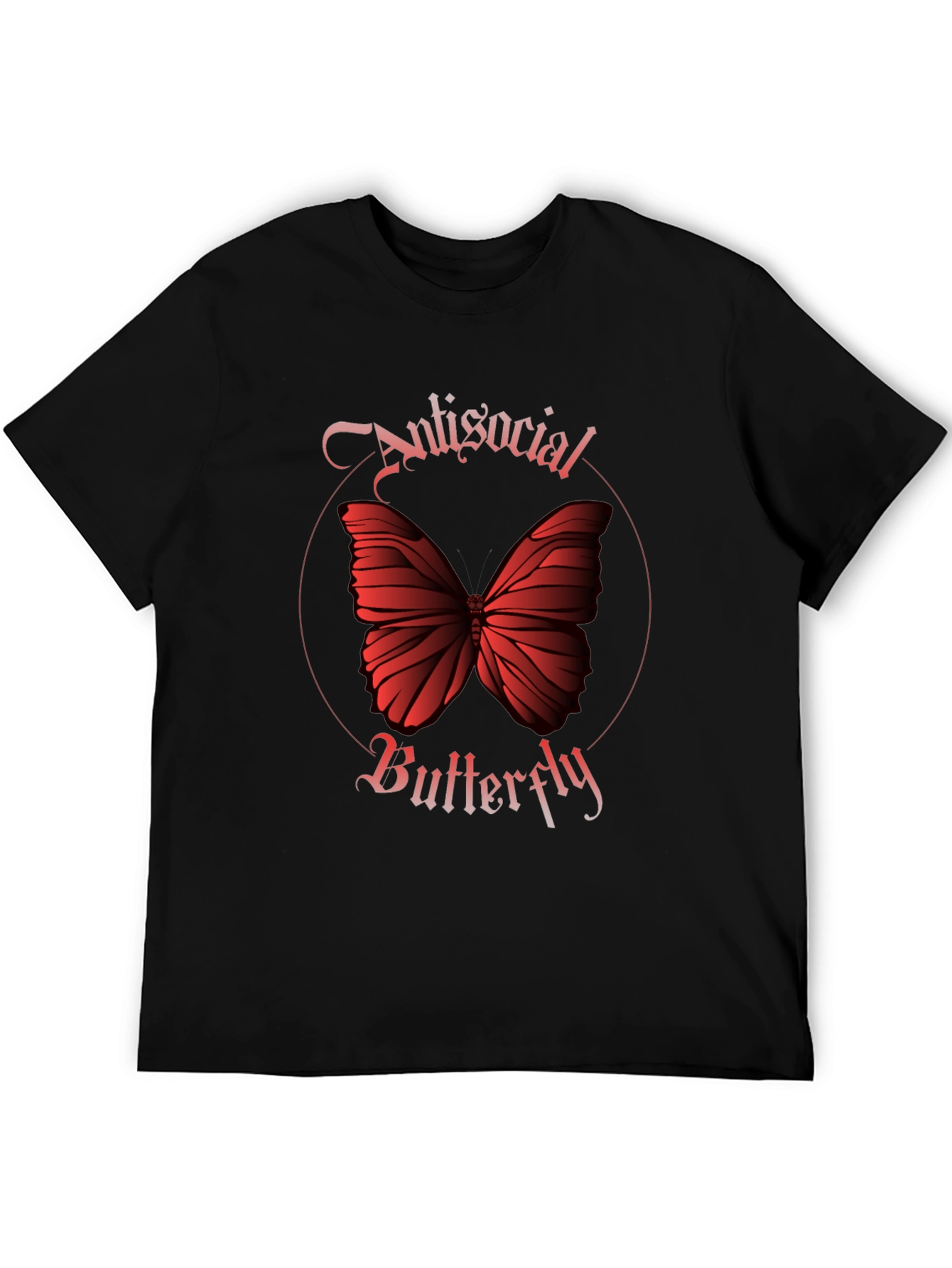 Antisocial Butterfly Graphic Tee - Black