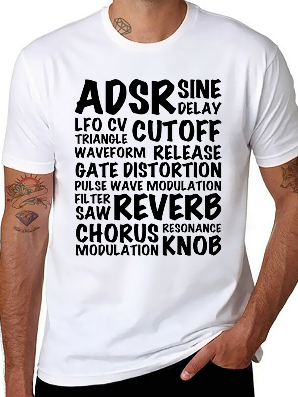 Synthesizer Parameter Black T-Shirt