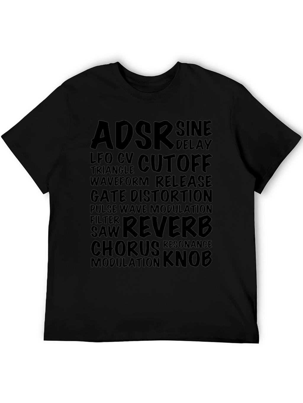 Synthesizer Parameter Black T-Shirt