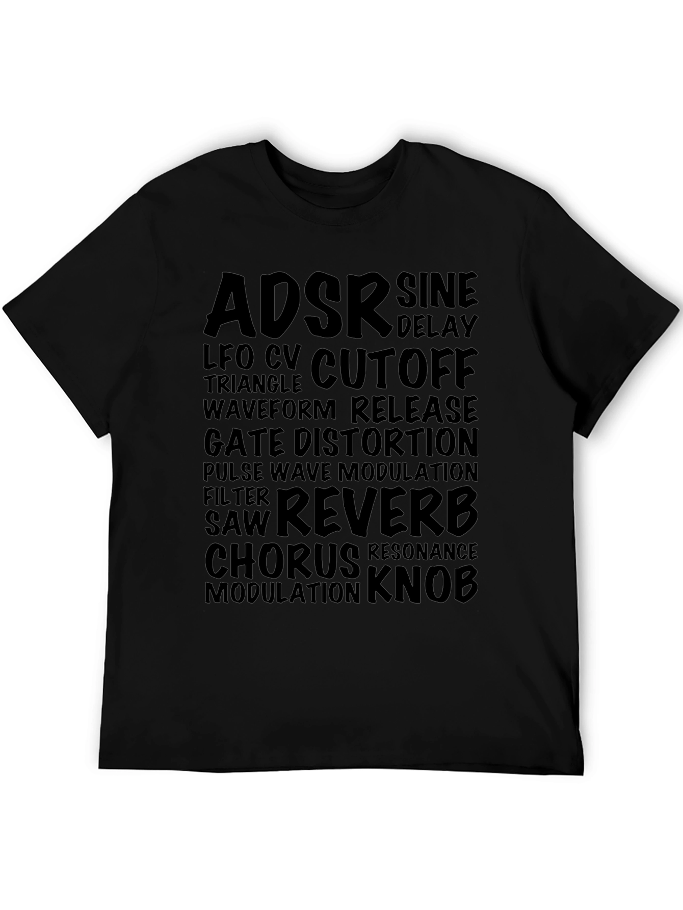 Synthesizer Parameter Black T-Shirt