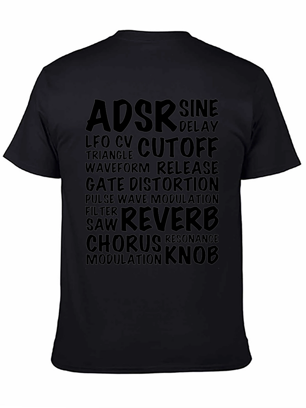 Synthesizer Parameter Black T-Shirt