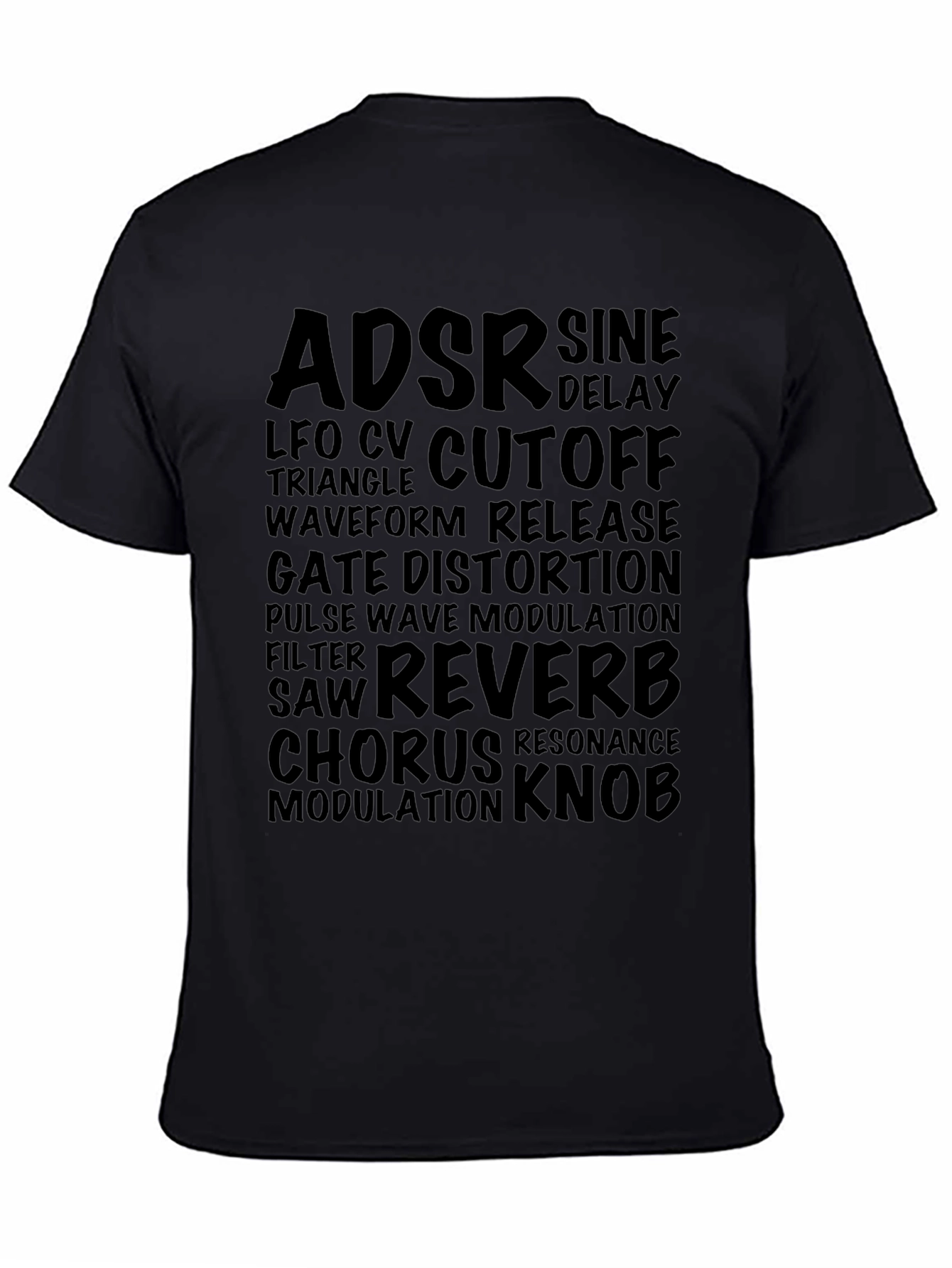 Synthesizer Parameter Black T-Shirt