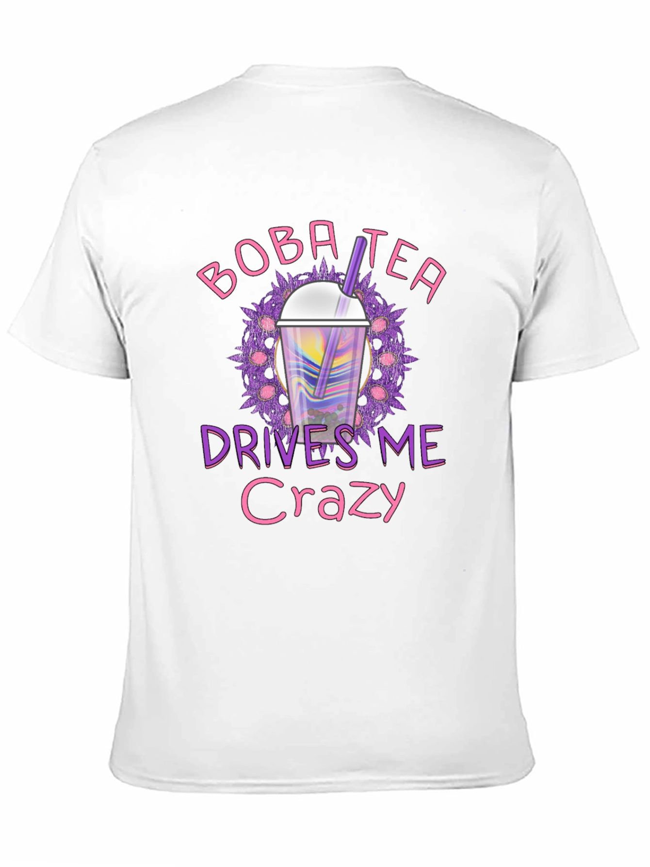 Boba Tea Drives Me Crazy Black T-Shirt