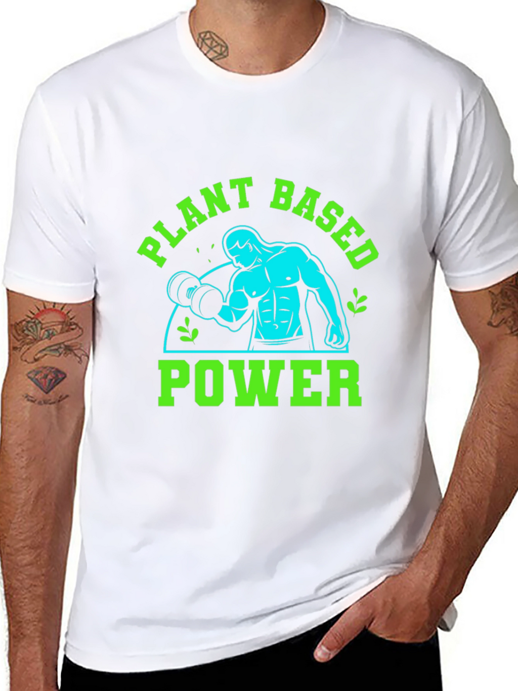 Plant Based Power T-Shirt - Vegan Fitness
