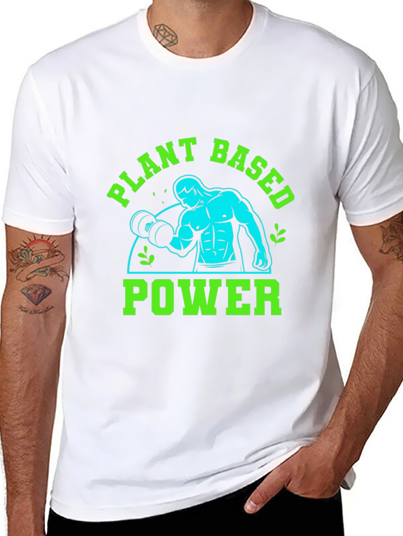 Plant Based Power T-Shirt - Vegan Fitness