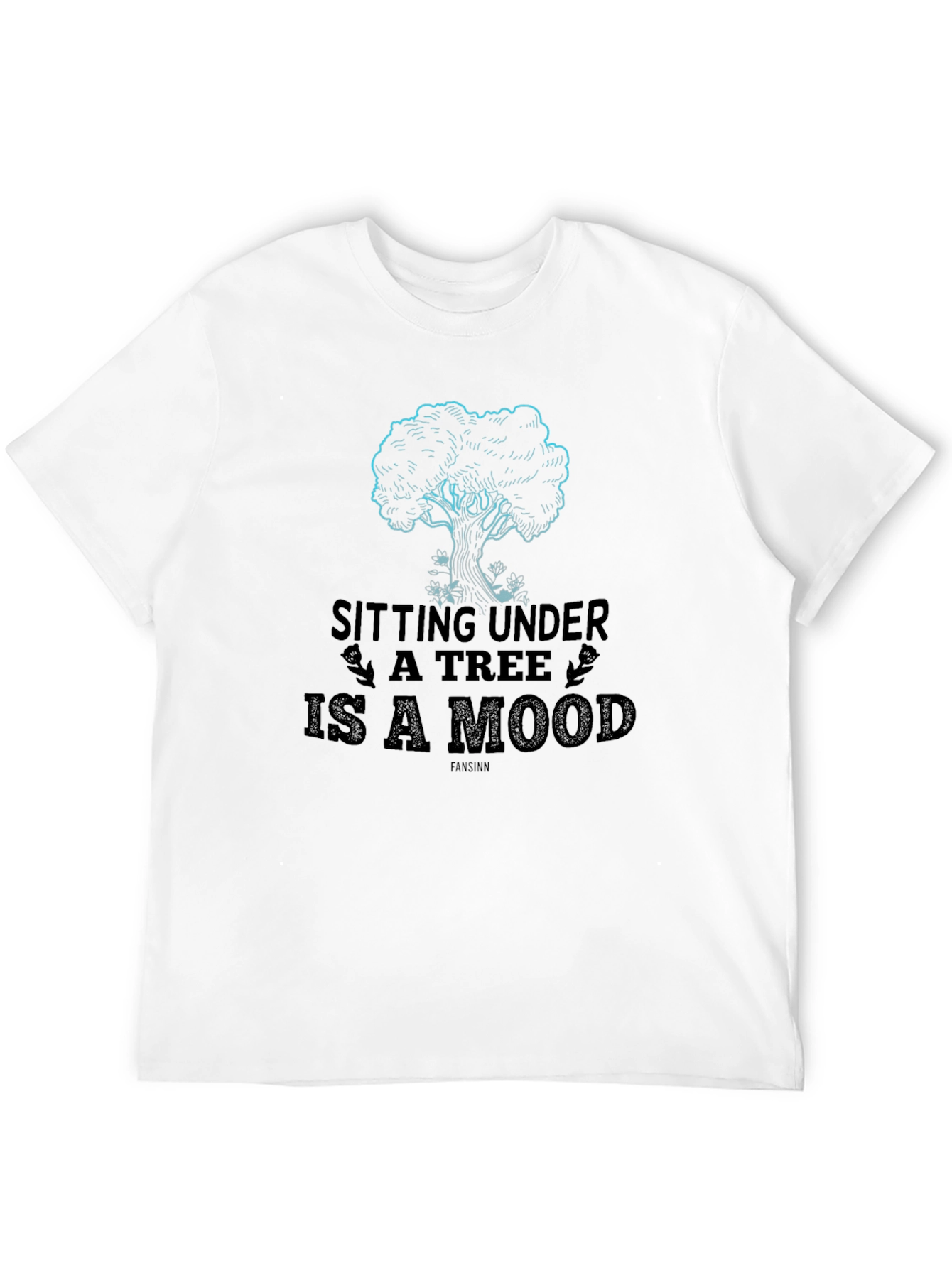 Sitting Under A Tree is a Mood Black T-Shirt