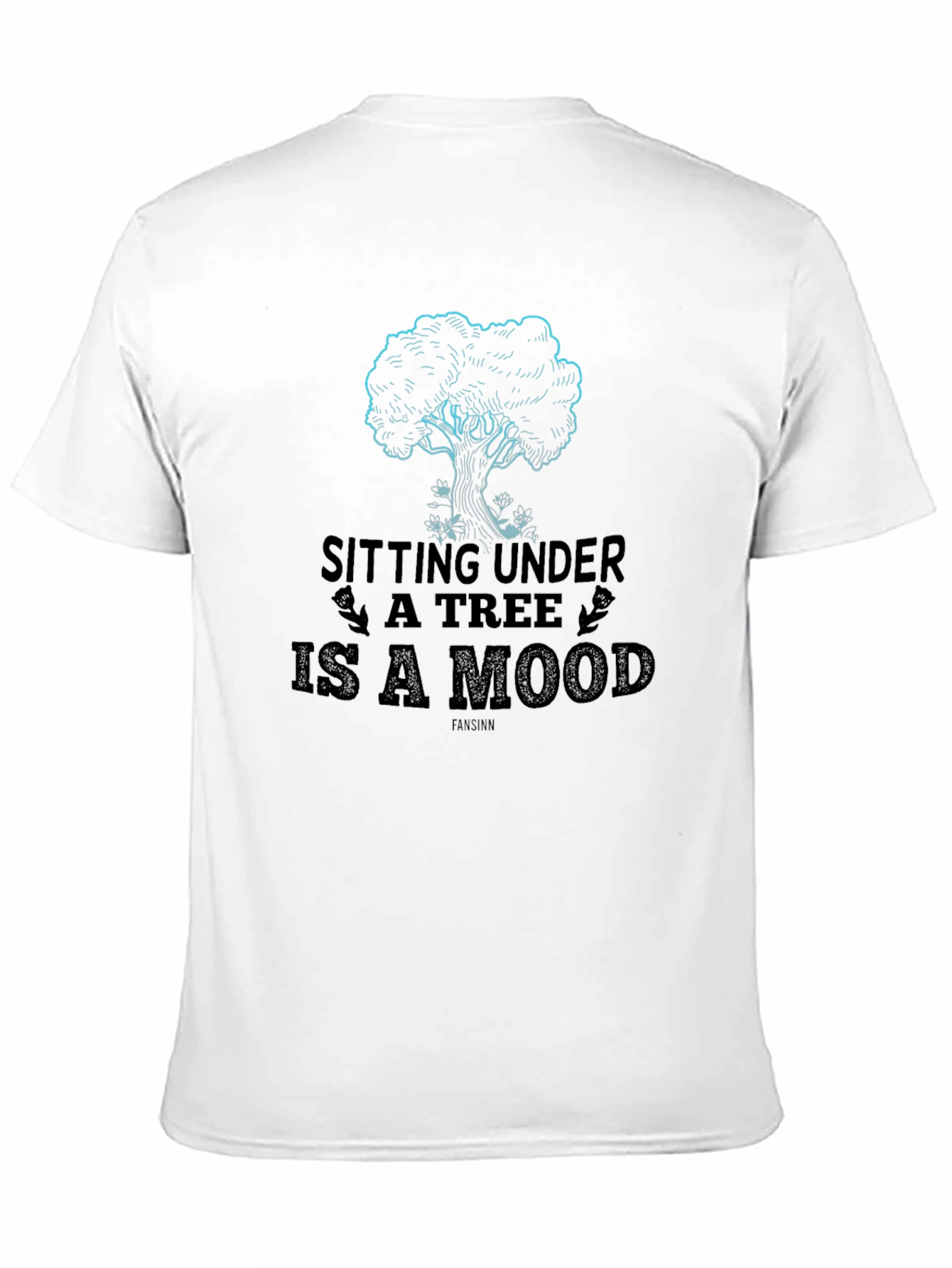 Sitting Under A Tree is a Mood Black T-Shirt