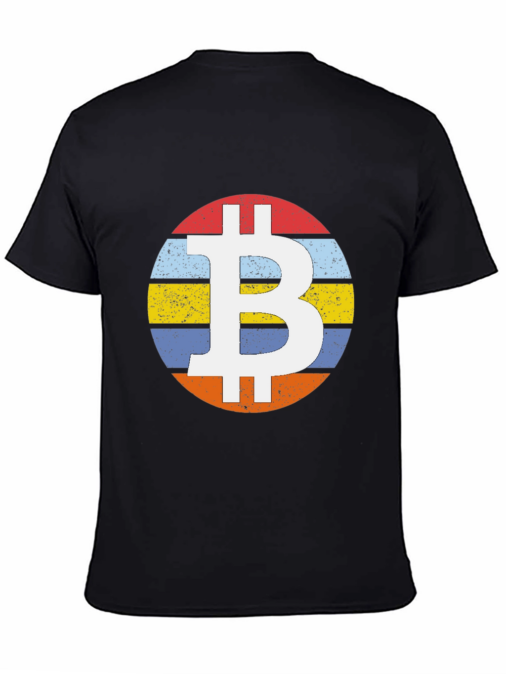 Bitcoin Retro Stripe T-Shirt