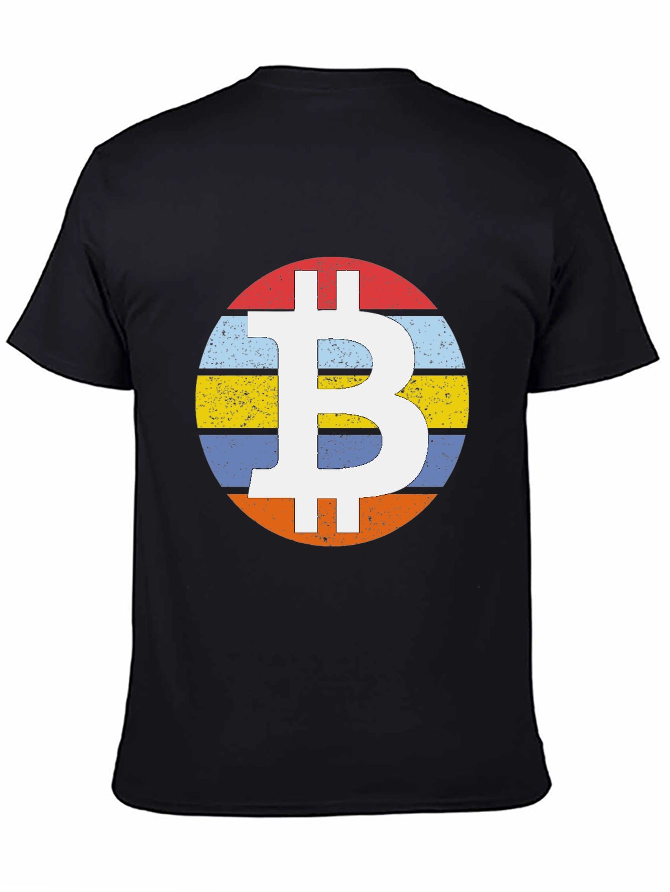 Bitcoin Retro Stripe T-Shirt