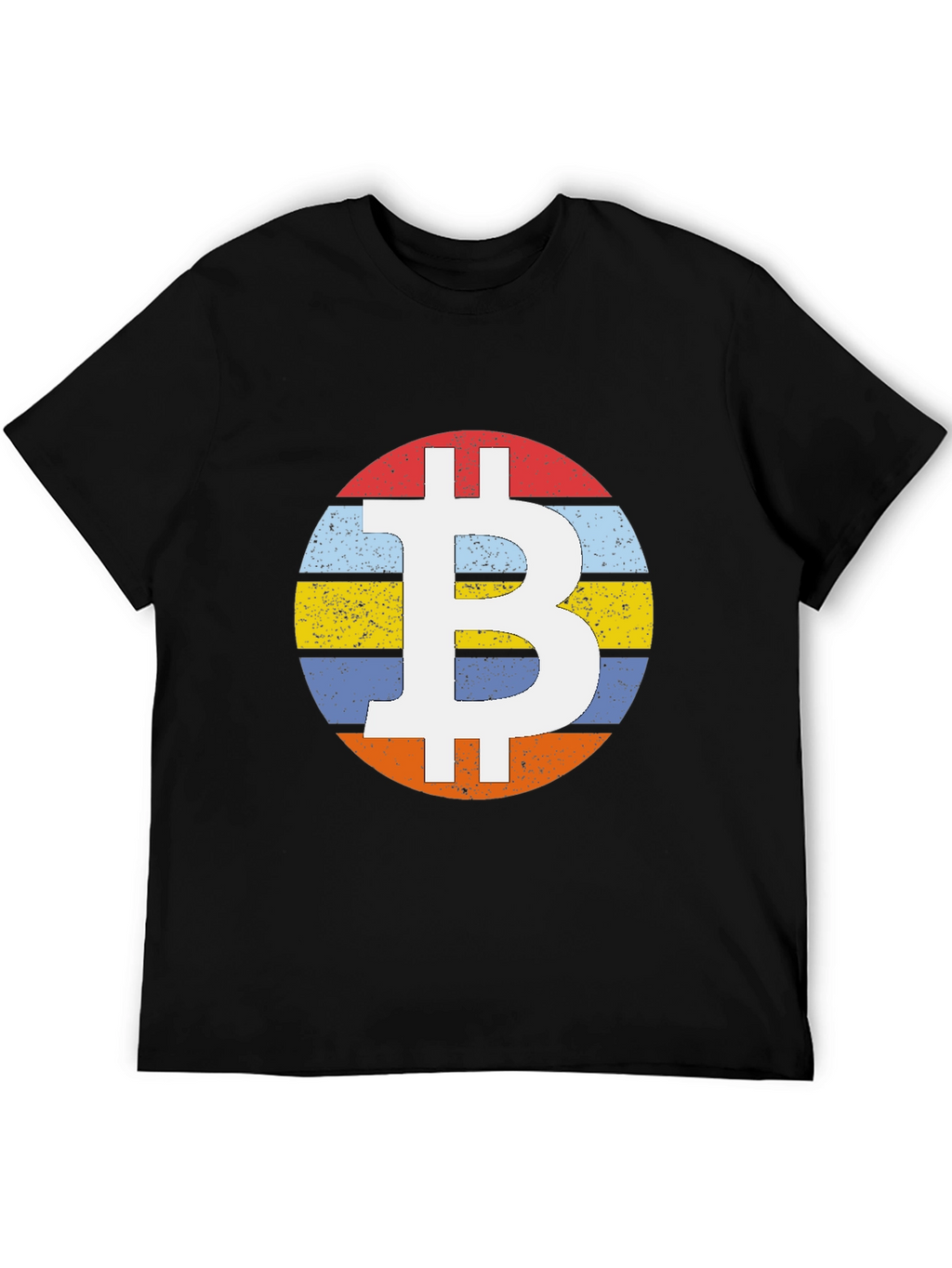 Bitcoin Retro Stripe T-Shirt
