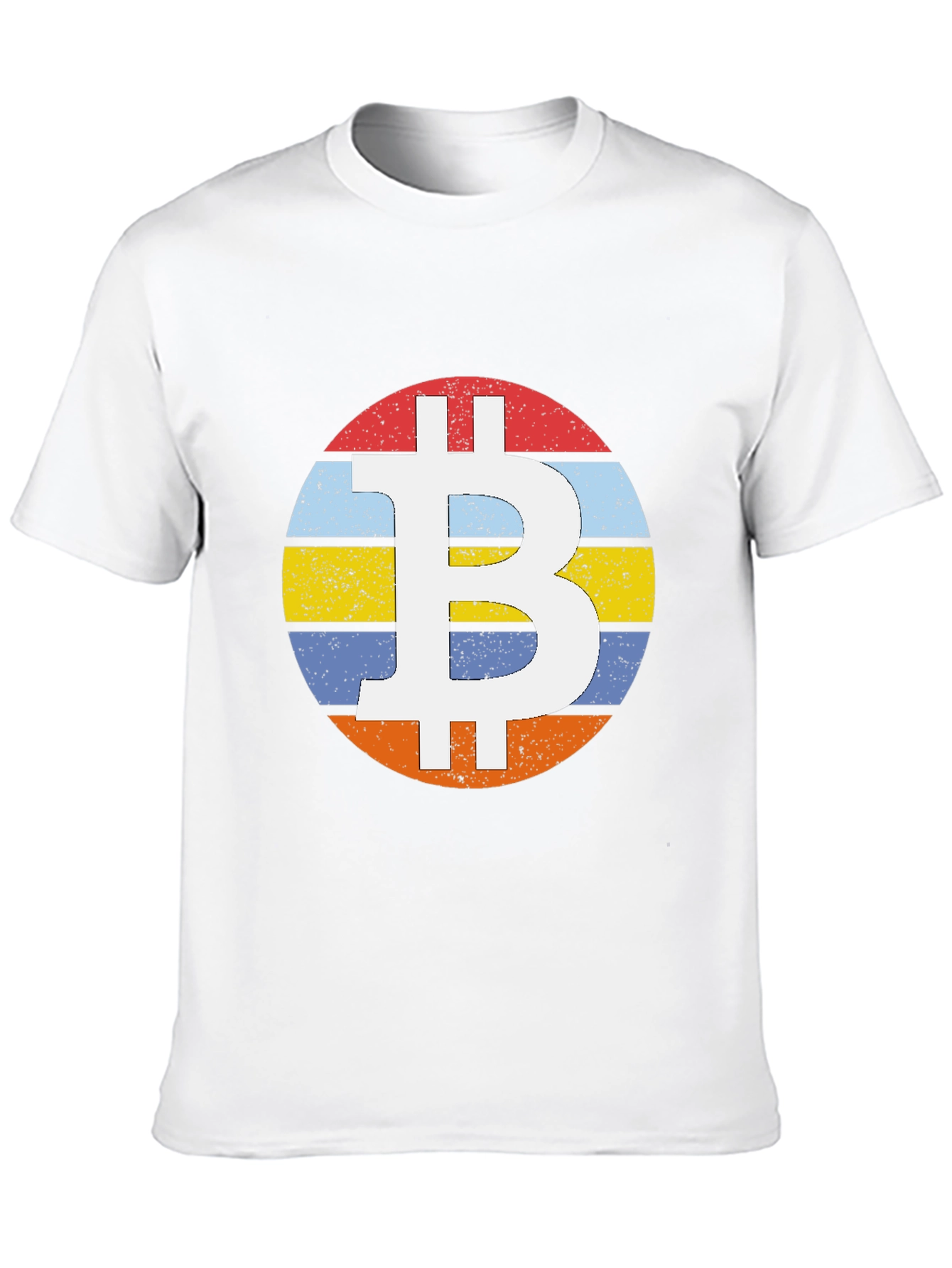 Bitcoin Retro Stripe T-Shirt