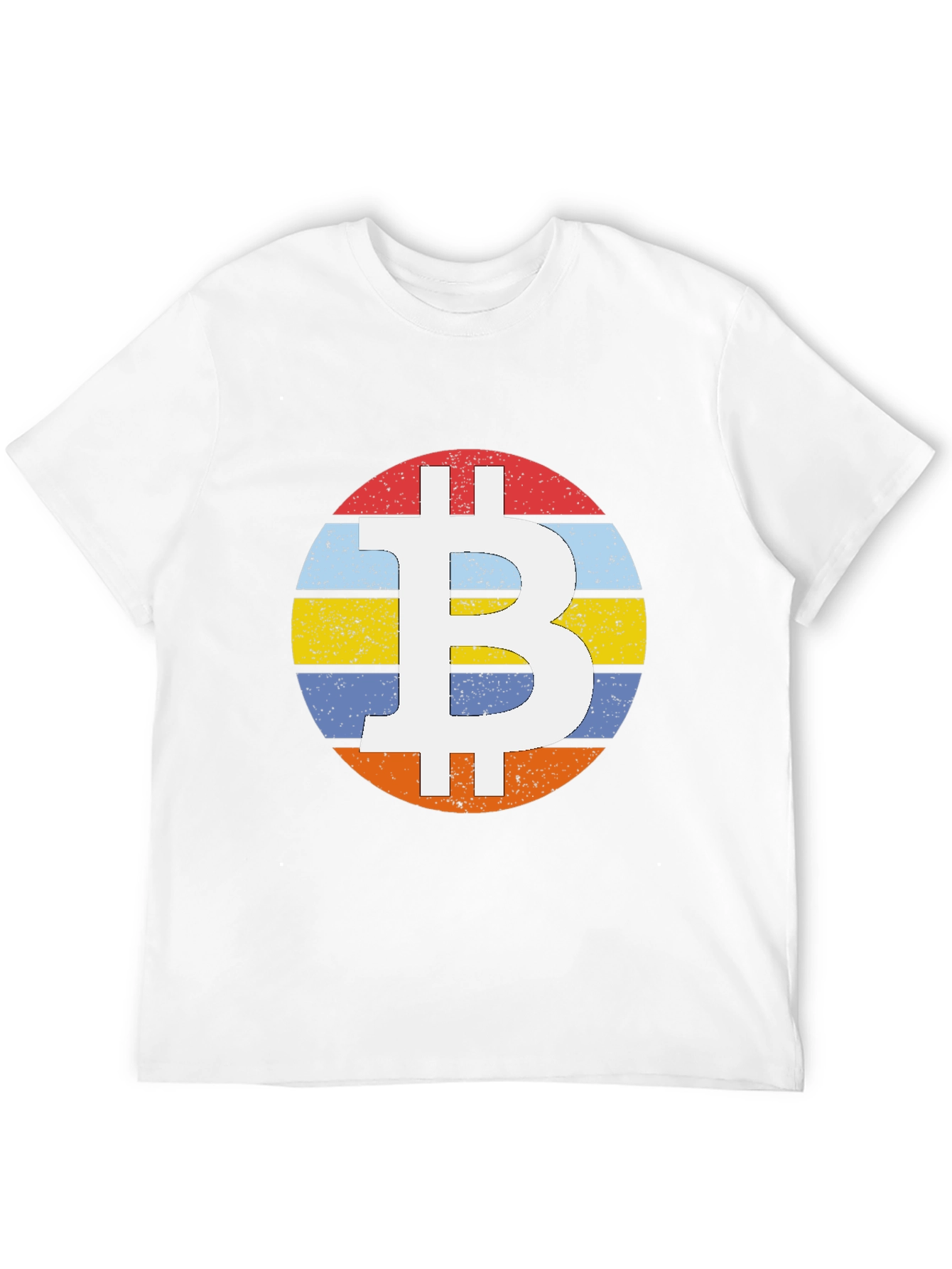 Bitcoin Retro Stripe T-Shirt