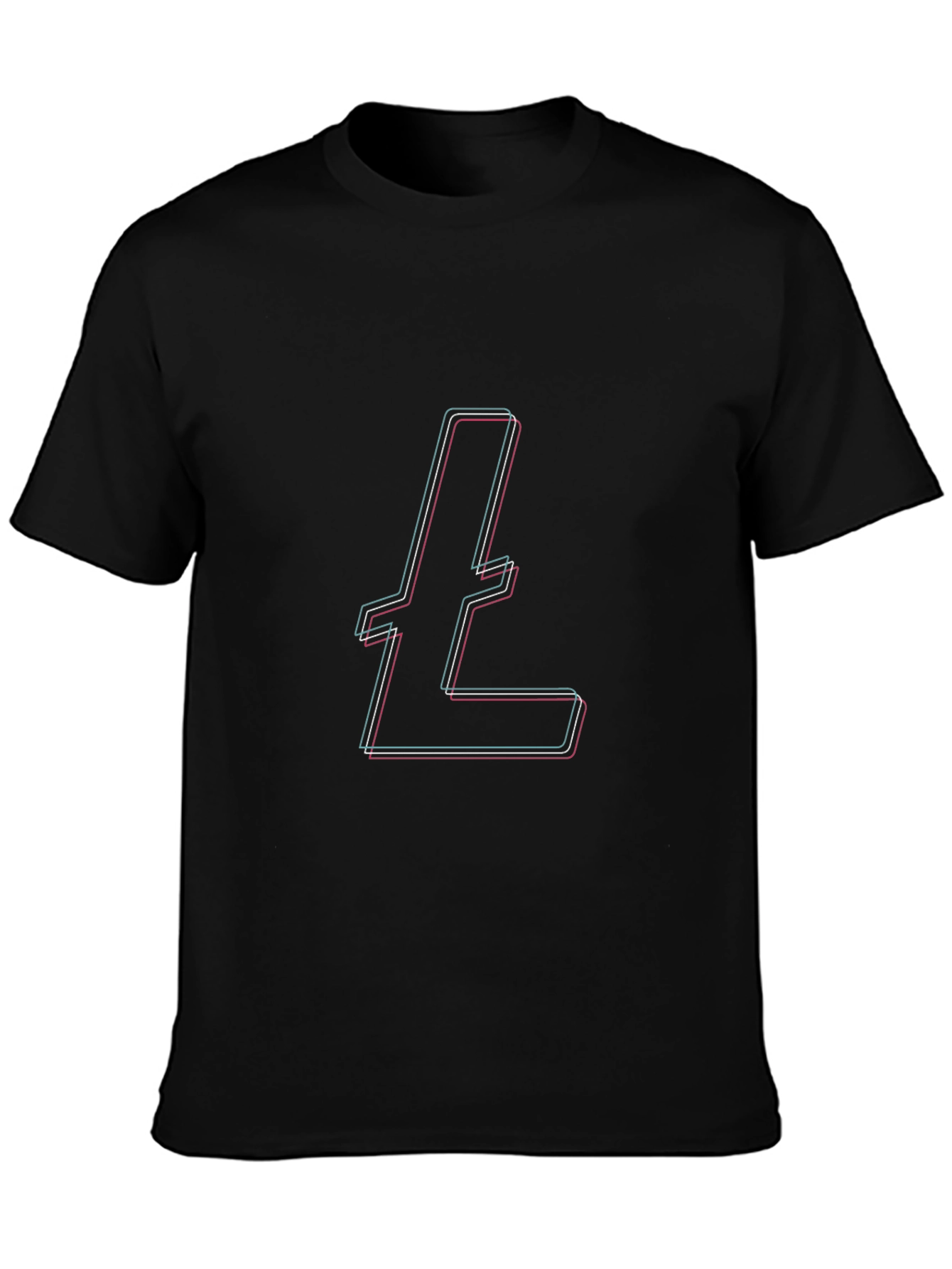 Litecoin Logo Black T-Shirt