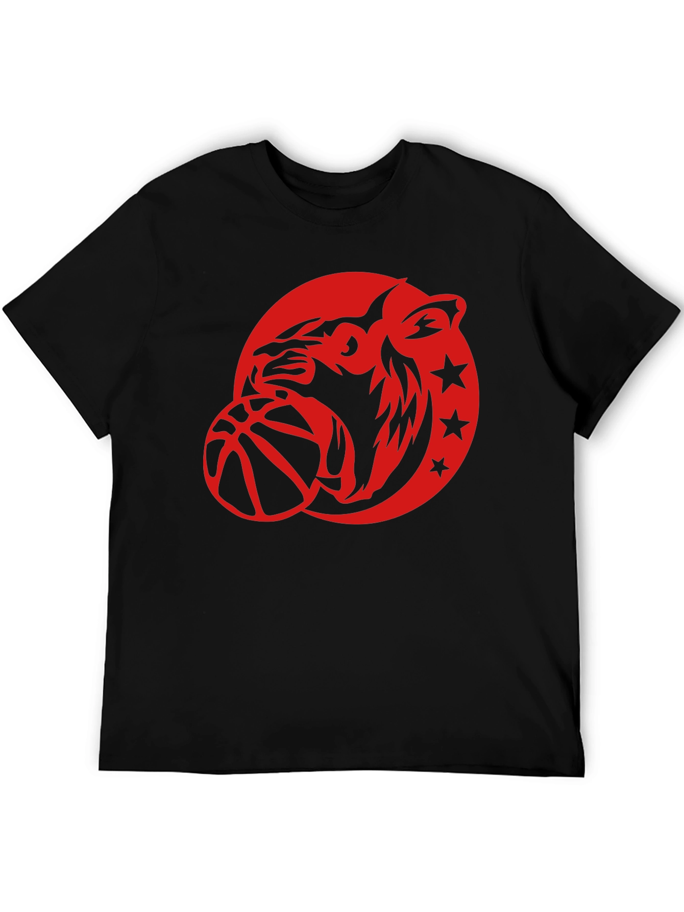 Cool Graphic Tee - Tiger Basketball Design