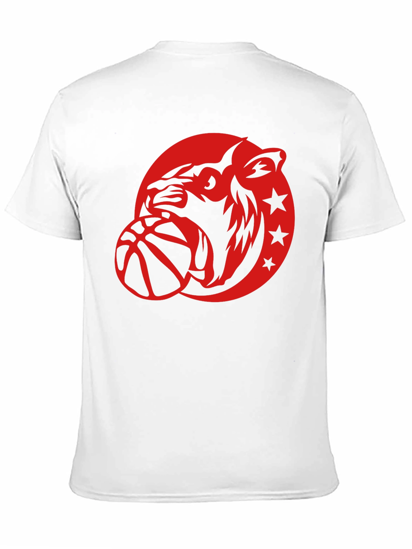 Cool Graphic Tee - Tiger Basketball Design