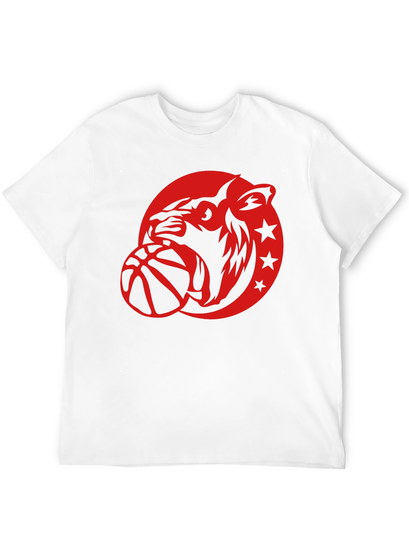 Cool Graphic Tee - Tiger Basketball Design