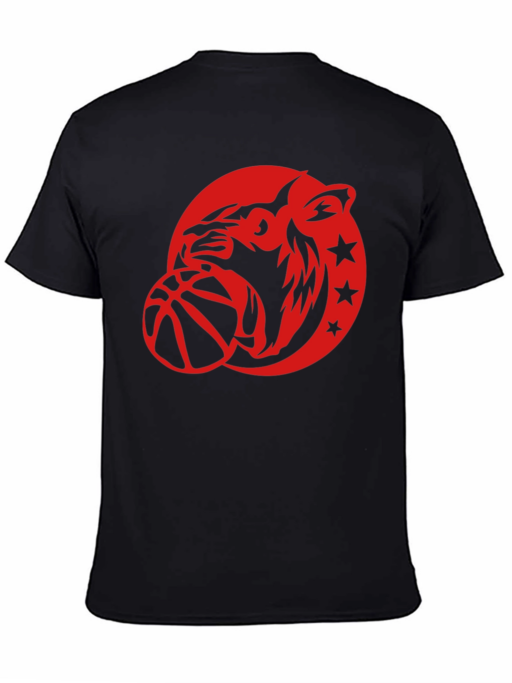 Cool Graphic Tee - Tiger Basketball Design