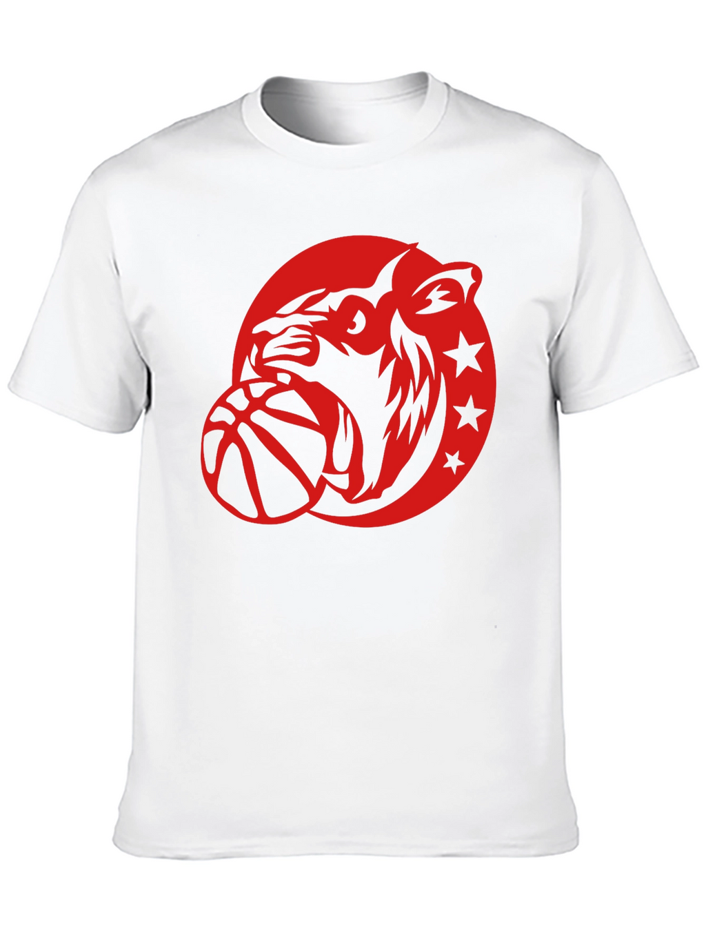 Cool Graphic Tee - Tiger Basketball Design