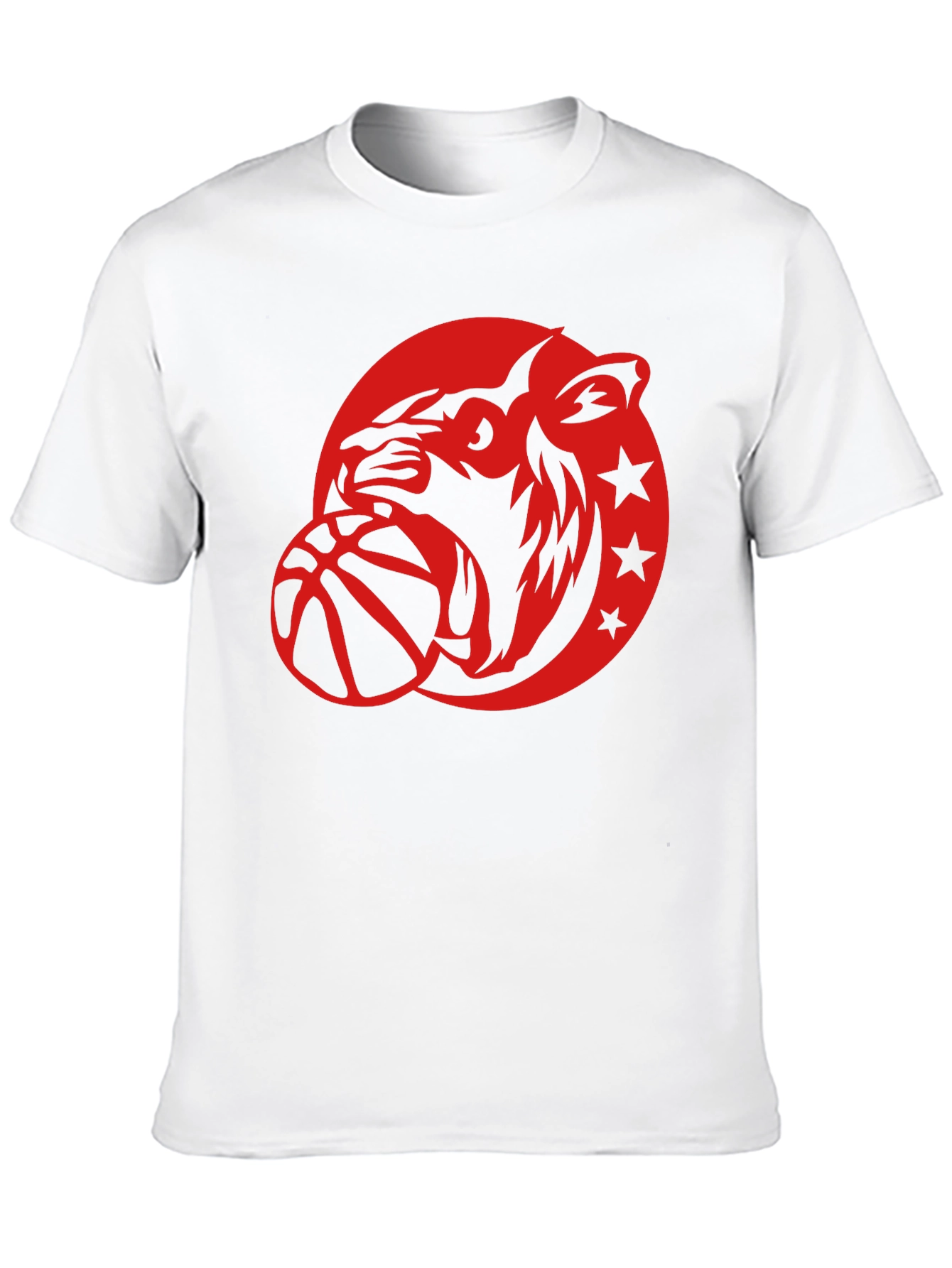 Cool Graphic Tee - Tiger Basketball Design