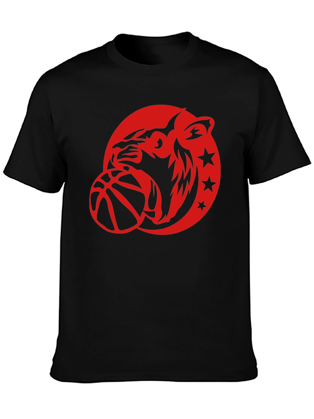 Cool Graphic Tee - Tiger Basketball Design