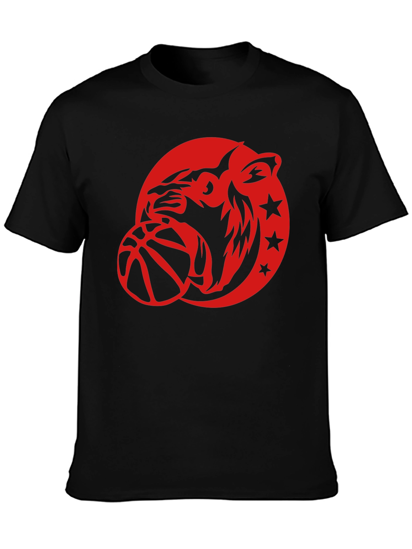 Cool Graphic Tee - Tiger Basketball Design