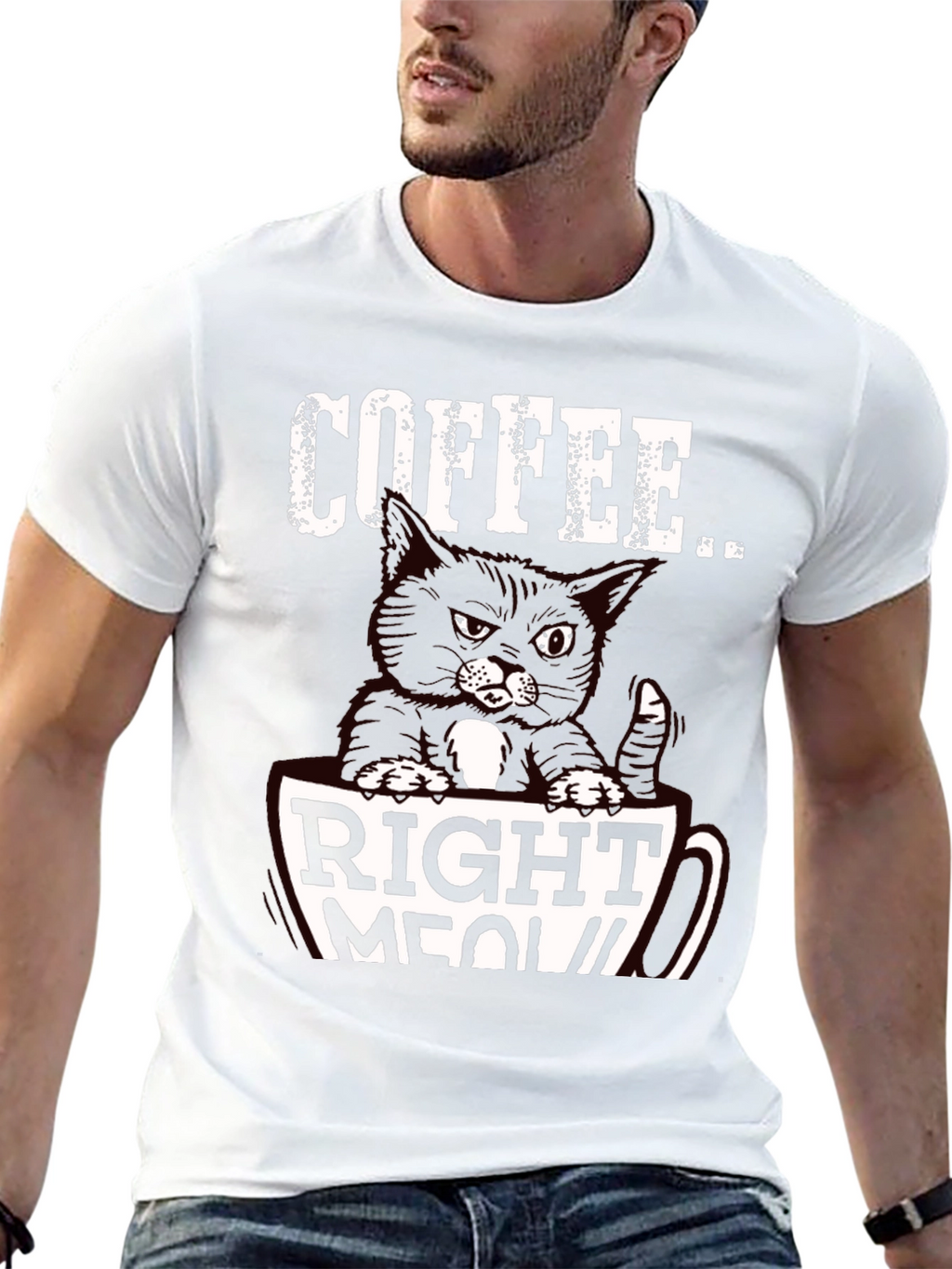 Coffee Right Meow T-Shirt