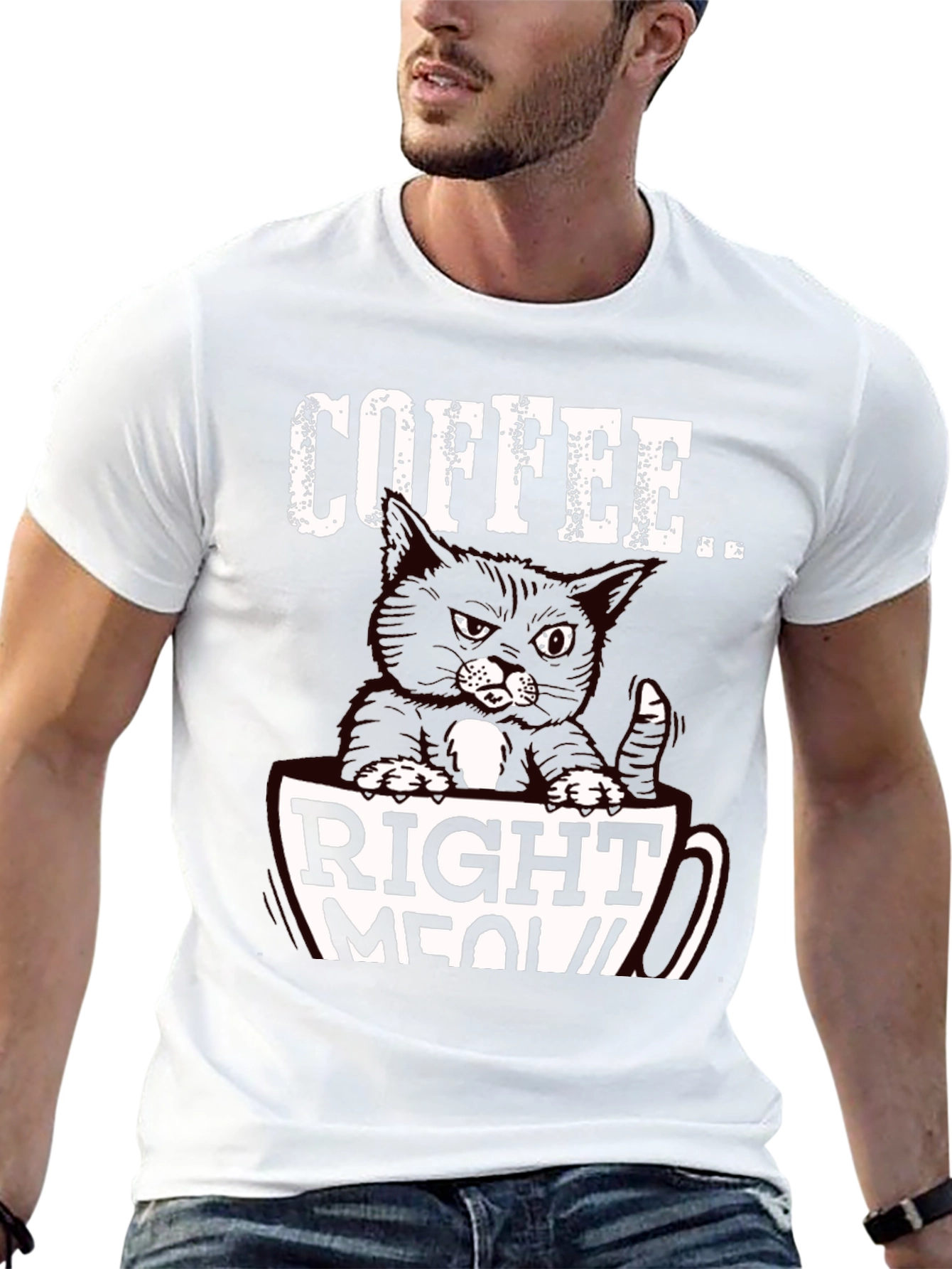 Coffee Right Meow T-Shirt