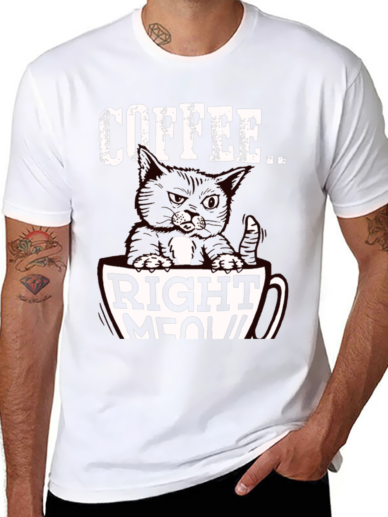 Coffee Right Meow T-Shirt