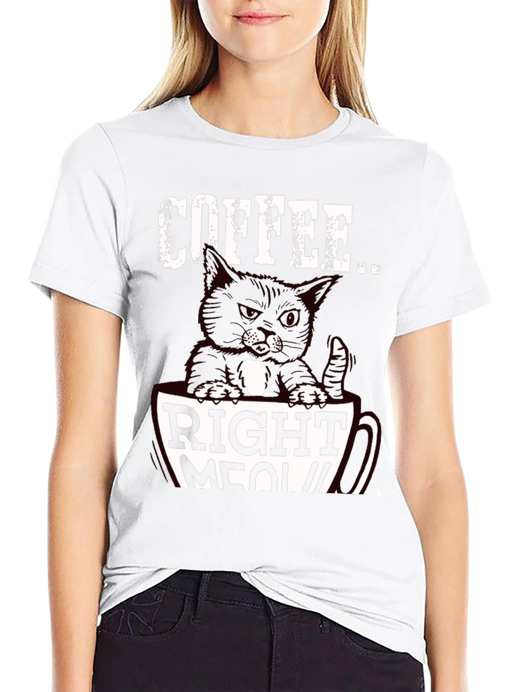 Coffee Right Meow T-Shirt