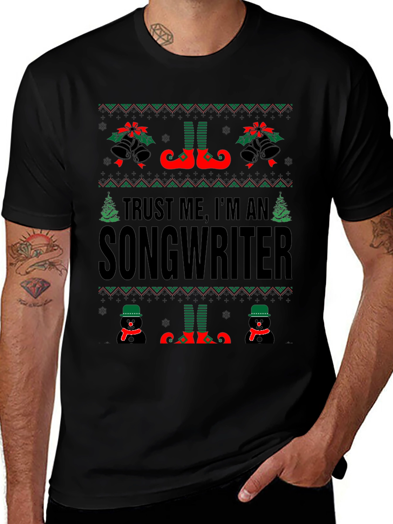 Trust Me Im A Songwriter Christmas T-Shirt