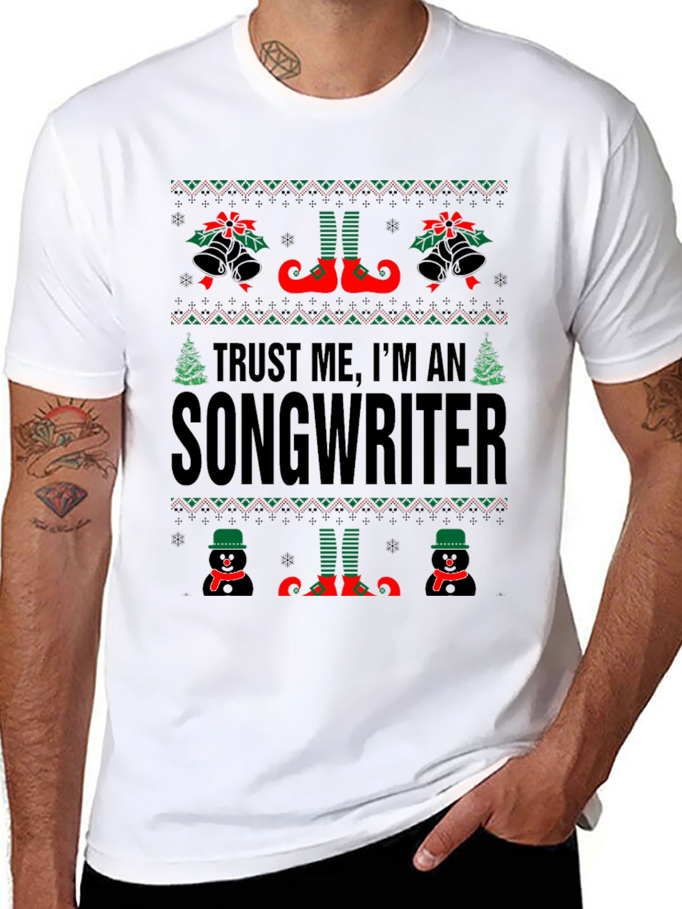 Trust Me Im A Songwriter Christmas T-Shirt