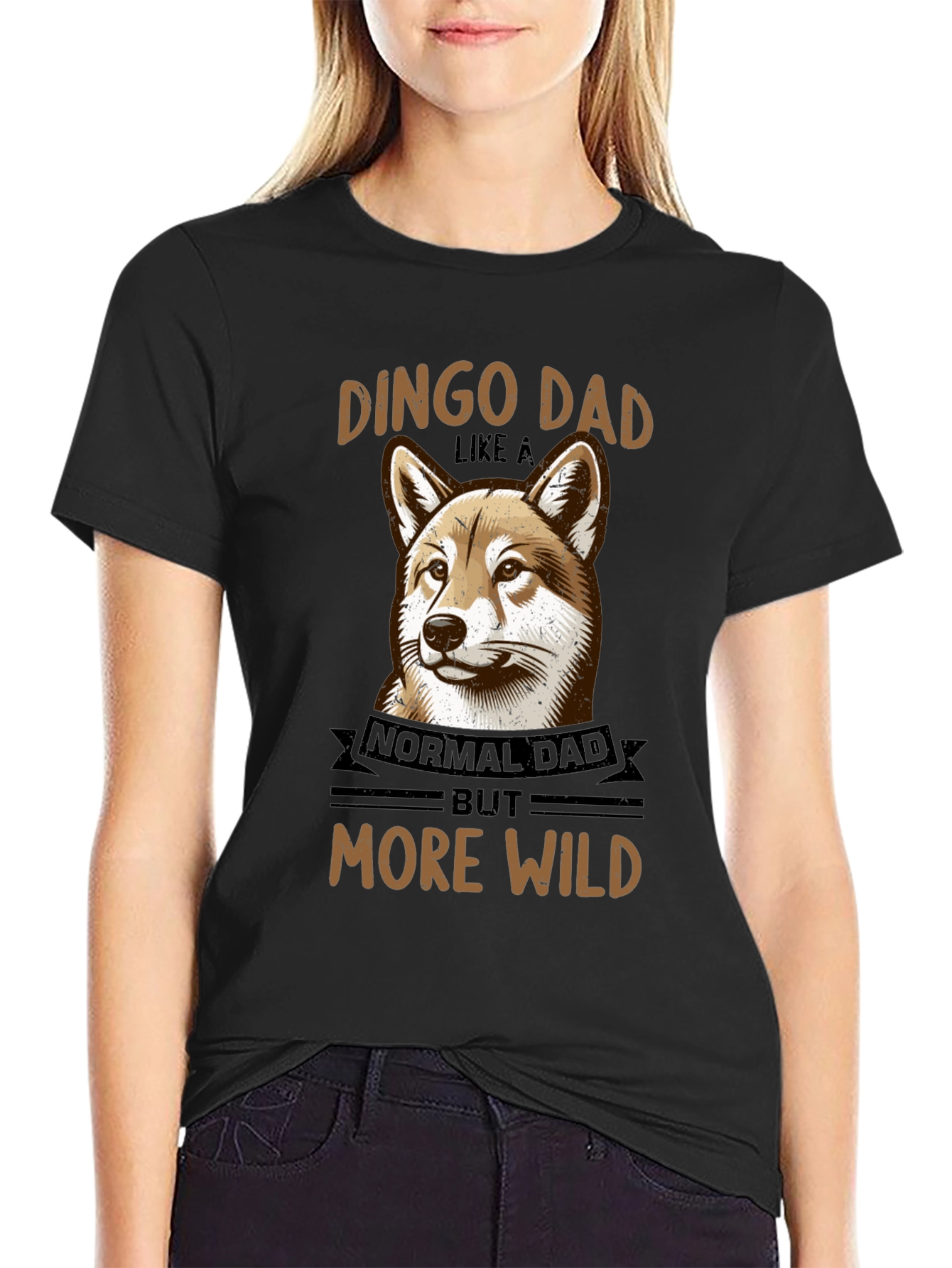 Dingo Dad T-Shirt – Funny “More Wild” Dog Lover Graphic Tee