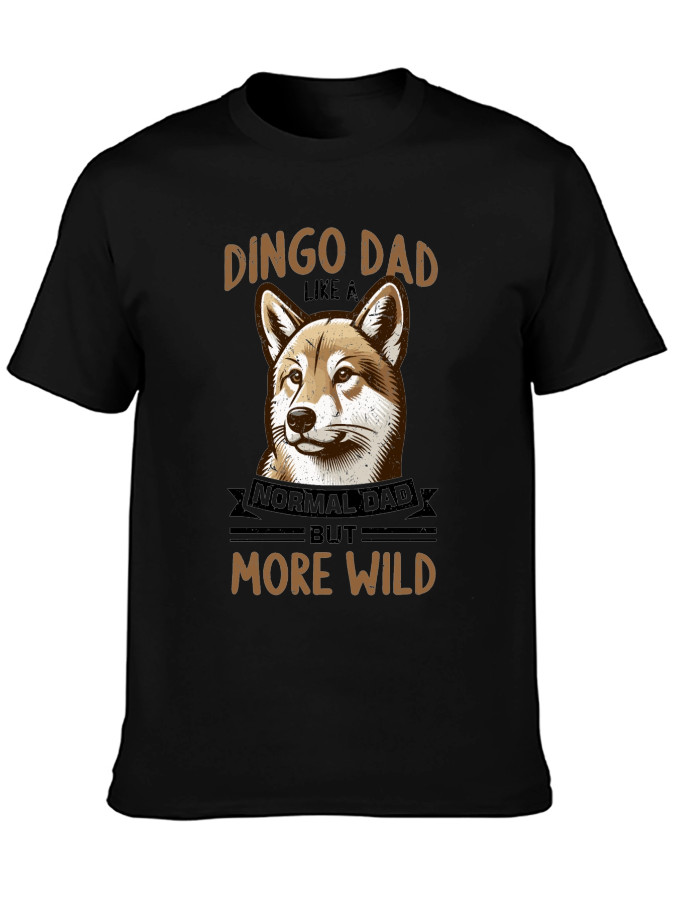 Dingo Dad T-Shirt – Funny “More Wild” Dog Lover Graphic Tee