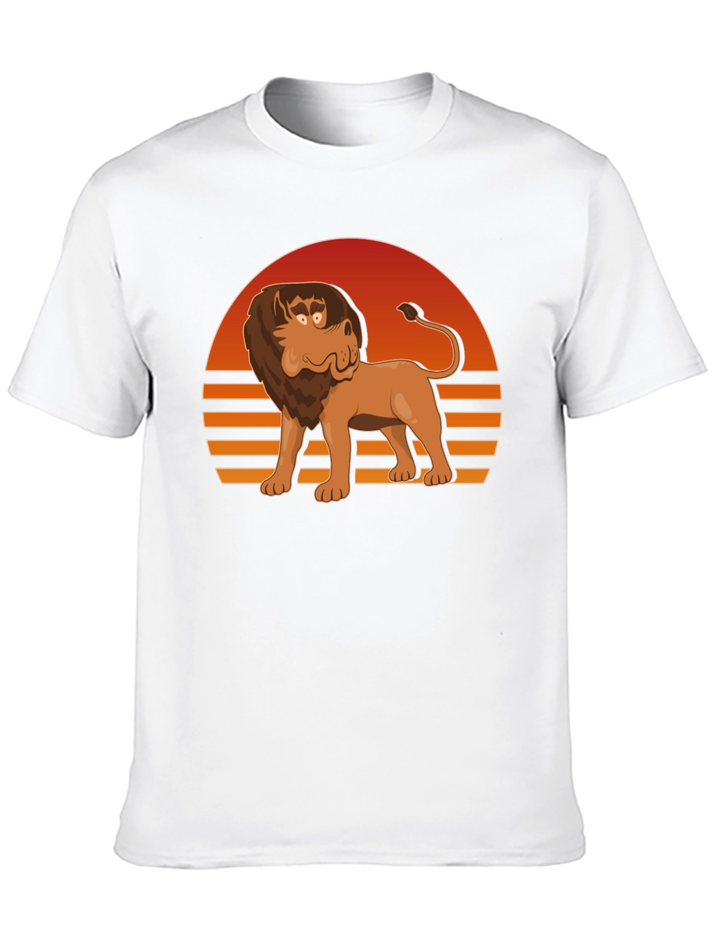 Retro Cartoon Lion Graphic Tee